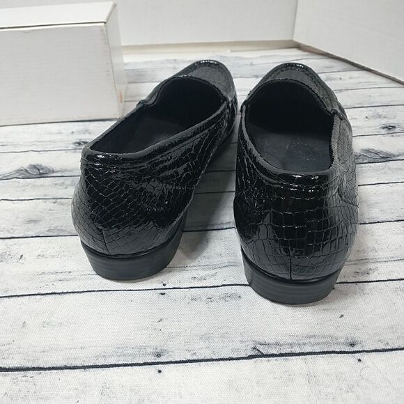 SAS Tripad Comfort Croc. Design Slip On Loafer Black Patrnt Leather women's 11N - Picture 6 of 10